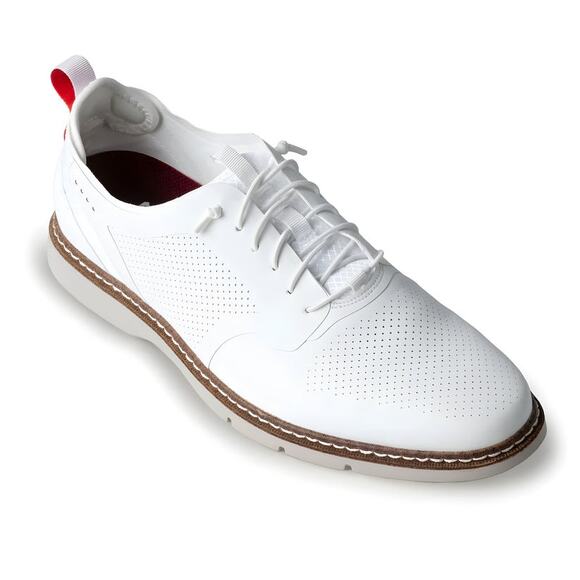 Stacy Adams Men's White Synchro Casual Lace‎ Up Elegant Sneaker Shoes Size 10 - Picture 4 of 10